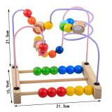 珠6-12个月婴儿益智力玩具男孩女宝宝积木1-2岁3-6周岁儿童绕珠串