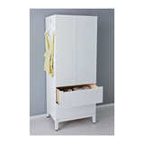 IKEA无锡家居专业宜家代购正品保证诺德里衣柜, 白色卧室刨花板
