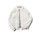 韩国代购正品LIFUL 2015 新款男女 象牙白 黑白格纹 外套 夹克