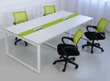 厦门办公家具多人板式钢架会议桌办公桌可拆卸条形洽谈桌定做