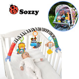 SOZZY多功能婴儿车夹床夹 宝宝床铃彩色转铃 带BB器铃铛 益智玩具