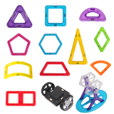 铭塔 百变提拉磁性积木儿童早教益智玩具磁力片1-2-3-6周岁 散件