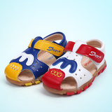 男童凉鞋0-1-2岁2016夏季婴儿学步鞋软底包头沙滩鞋防滑宝宝鞋子