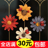 韩国创意彩绘木质花朵冰箱贴磁贴 非洲菊甲壳虫个性花卉家居饰品