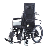 双把手电动轮椅车 老年残疾人电瓶代步车四轮大轮可躺着电动轮椅