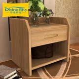 帝维斯佳 全实木床头柜北欧原木色中式橡木抽屉柜 卧室简约环保