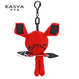 韩版热卖欢乐颂巫毒娃娃毛线人偶创意钥匙扣女生包包挂饰汽车挂件