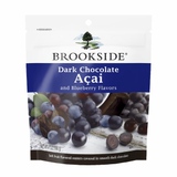 美国代购  Brookside Acai巴西莓蓝莓果汁夹心黑巧克力豆198g