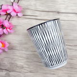 创意条纹装饰陶瓷杯居家水杯办公马克杯咖啡杯星巴克陶瓷简约杯子