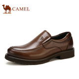 【大码鞋】Camel骆驼男鞋打蜡牛皮商务休闲套脚鞋夏季新款