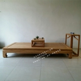 现代新中式老榆木明清古典实木家具环保免漆罗汉床床榻实木床几