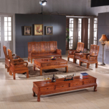 红木家具花梨木实木沙发组合五件套 万字仿古纯实木客厅沙发组合