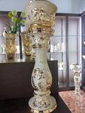 落地大花瓶欧式客厅现代摆件玄关楼梯客厅沙发旁花瓶罗马柱90厘米