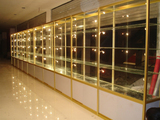 广州精品化妆品饰品珠宝汽车用品钛铝合金展柜展示柜货架展示货柜