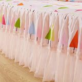 床夏季韩版床裙床罩单件蕾丝三件套四件套床头罩1.8m 1.5米单双人
