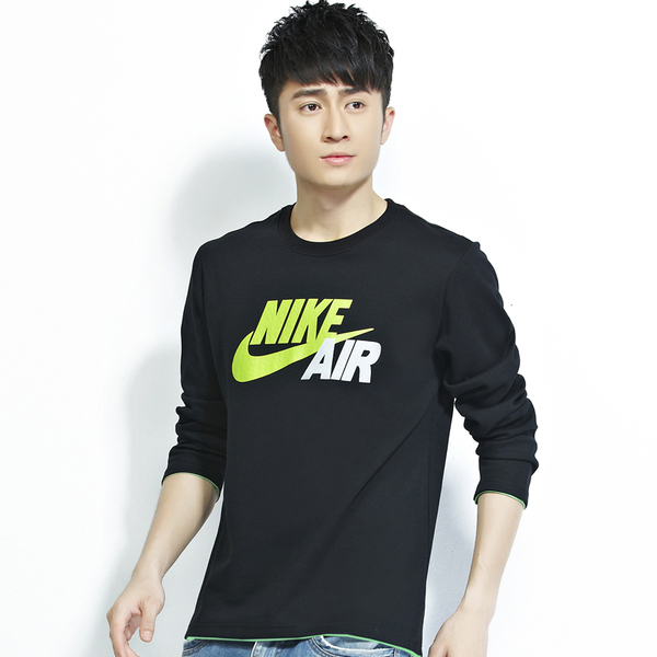 耐克长袖t恤男款 2014秋季新款正品nike圆领纯棉运动上衣时尚男装