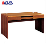 唯家尚品 实木电脑桌书桌家用办公桌现代烤漆书台胡桃木色写字台