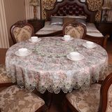 圆桌布布艺台布餐桌布蕾丝花边中式美式高档奢华超大圆桌布系列