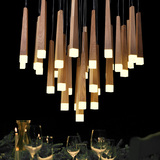 「木修远-火柴棒」设计师艺术创意灯饰餐厅客厅简约实木制吊灯具