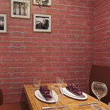 加厚自粘墙纸 复古砖纹砖块文化石马赛克 客厅咖啡厅餐厅壁纸自贴