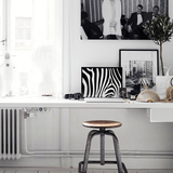 斑马纹装饰画北欧欧美厨房客厅卧室公司简约创意有框画沙发画无框