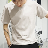 男士2016新款夏季短袖t恤青少年韩版学生体恤男装圆领T桖上衣服潮