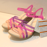 现货Crocs2014女鞋正品代购赫瑞绮坡跟凉鞋卡洛驰沙滩七彩鞋15392