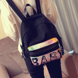 韩国潮流帆布双肩包baby涂鸦2016新款男女韩版学院风书包旅行背包