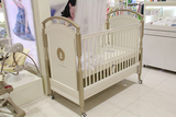 【包邮】英氏专柜正品ZE11319-4婴儿床实木童床金色豪床送棕垫