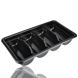 食品级塑料黑色餐具盒酒店西餐餐具收集盒餐边柜收纳盒厨房用品