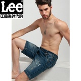 Lee牛仔短裤男士夏季2016专柜正品代购五分裤简约L12669360G90
