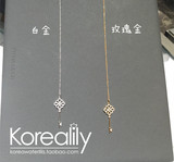 韩国正品代购 蒂芙尼 Tiffany keys钥匙 18K金 钻石项链