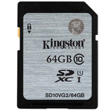金士顿 64G SD C10 45MB/S 佳能 尼康 单反相机高速内存卡 储存卡