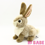 仿真动物玩具可爱大眼小灰兔子毛绒动物玩偶兔兔摆件儿童生日礼品