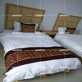 标准间软包靠背1.2米宾馆床酒店家具套房客房实木床架单人床公寓