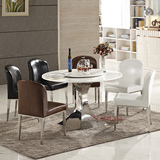 不锈钢餐桌椅大理石圆桌方桌咖啡桌接待洽谈桌简约家具FT021