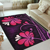 华德地毯 简约现代玫瑰花手工剪花客厅茶几毯 WKMG305加厚加密