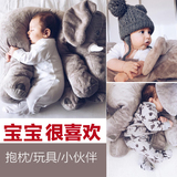 大象毛绒玩具 儿童礼物婴儿安抚布娃娃玩偶公仔宝宝睡觉大象抱枕