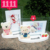 影楼创意摆台7寸相框 小熊玻璃儿童宝宝可爱卡通相架幼儿园礼物