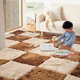 爆款拼接地垫拼图地毯防滑垫儿童卧室地毯可水洗机洗多色WSKT1