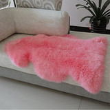 冬季新款纯羊皮毛地毯 真皮整皮沙发垫 床毯 藤椅点座椅办公椅垫