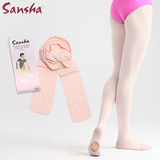 Sansha-Tights 正品法国三沙舞蹈袜 成人芭蕾连袜裤 脚底有洞 T90