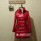 2015冬季新款女装    甜美纯色中长款羽绒服A2AC34Y23