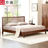 方迪纯实木床简约美式进口白橡木双人床1.5米大床1.8北欧卧室环保