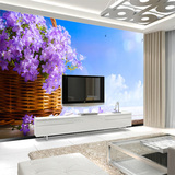 大型客厅电视沙发卧室背景墙无缝壁画壁纸墙纸墙布唯美简约3D花卉