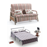 订制双人可拆洗多功能懒人小户型客厅两用折叠布艺沙发床组合1.9