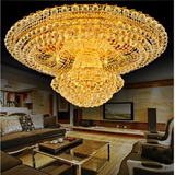 公牛欧式水晶吸顶灯节能LED客厅灯圆形大气酒店大厅别墅客厅灯具