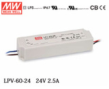 原装正品 明纬 LED防水开关驱动电源 LPV-60-24 60W 24V 2.5A恒压
