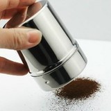 花式咖啡 撒粉器加厚不锈钢可可粉罐 糖粉桶纱网罐筛