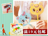 韩国创意文具批发 药丸笔 易拉罐圆珠笔 儿童可爱卡通扇子笔动物